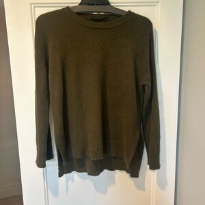 Jenni Kayne Green Cashmere Boyfriend Sweater Small